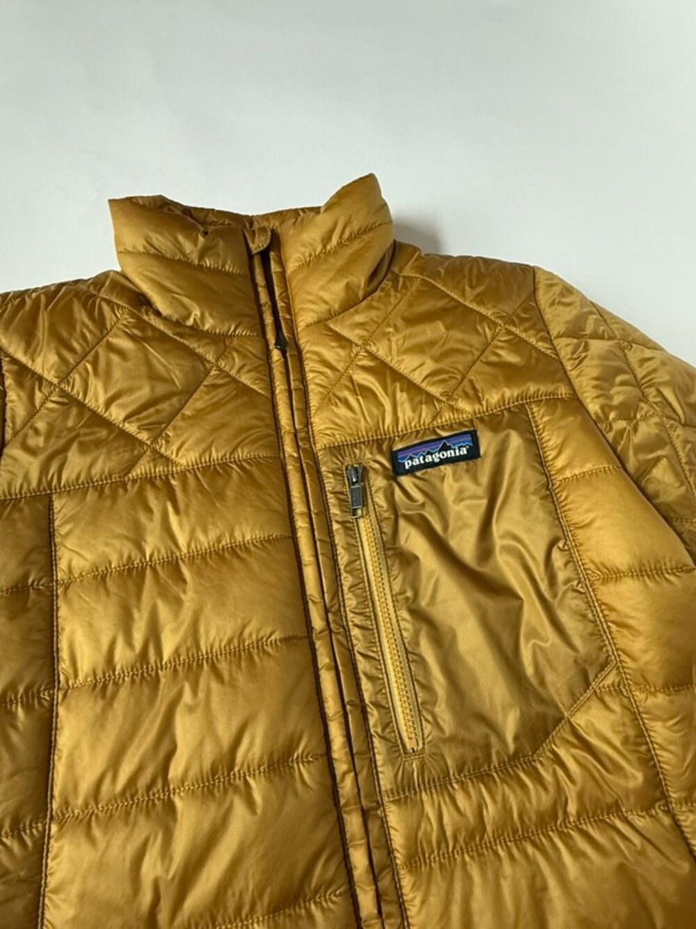 Patagonia Womens XS Yellow Radalie Jacket Buckwheat Gold Puffer Coat 27690 - Picture 5 of 8